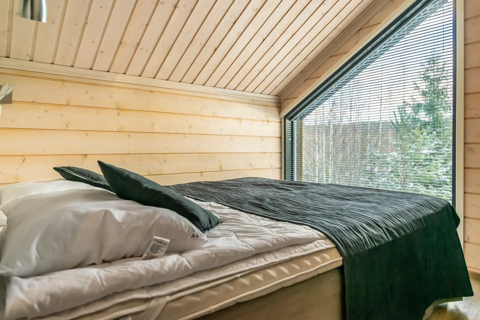 Upstairs bedroom under the gable window at Golfarinkunnas 9A